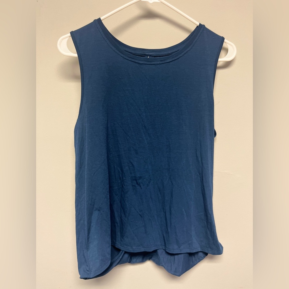 Athleta Navy Muscle Tee